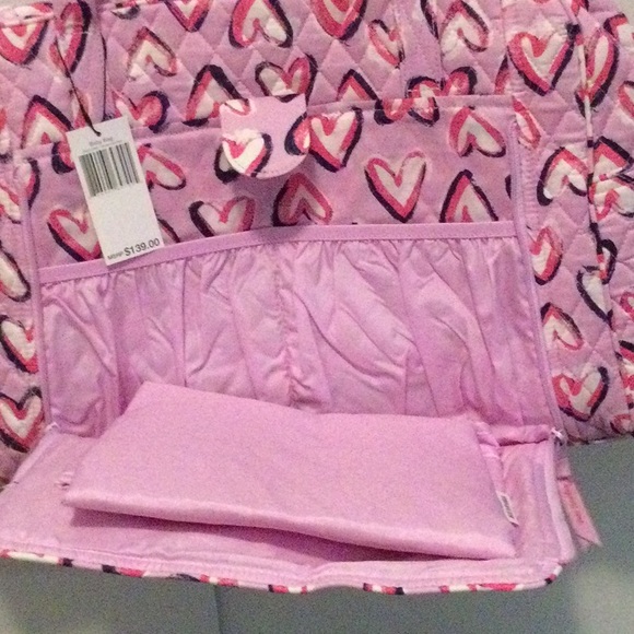 Vera Bradley baby bag hearts iced pink - Picture 2 of 4